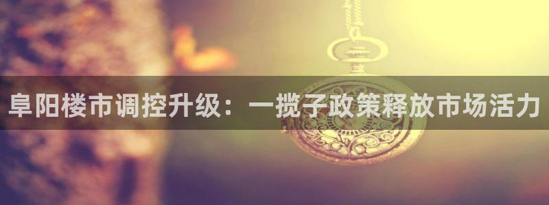 新宝5手机登录：阜阳楼市调控升级：一揽子政策释放市场活力