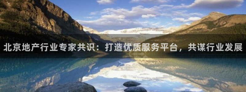 新宝5招商：北京地产行业专家共识：打造优质服务平台，共谋行业