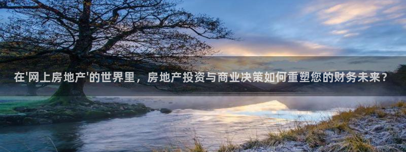 新宝5d：在\'网上房地产\'的世界里，房地产投资与商业决策