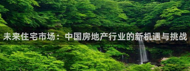新宝5户端：未来住宅市场：中国房地产行业的新机遇与挑战