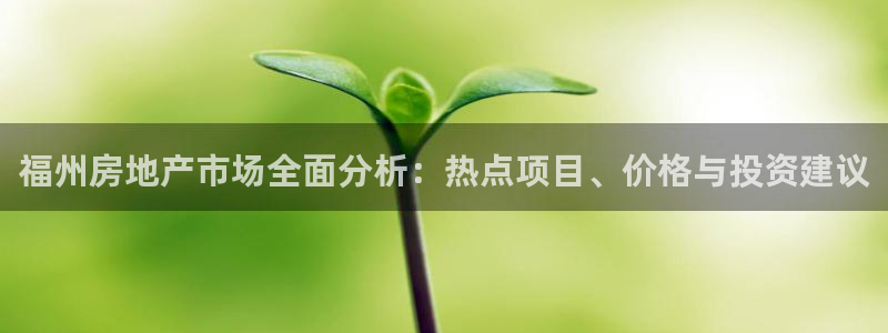 i新宝5：福州房地产市场全面分析：热点项目、价格与投资建议