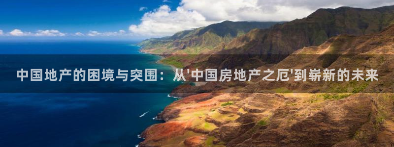 新宝5娱乐主管：中国地产的困境与突围：从\'中国房地产之厄\