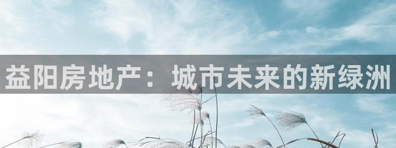 新宝5娱乐注册：益阳房地产：城市未来的新绿洲