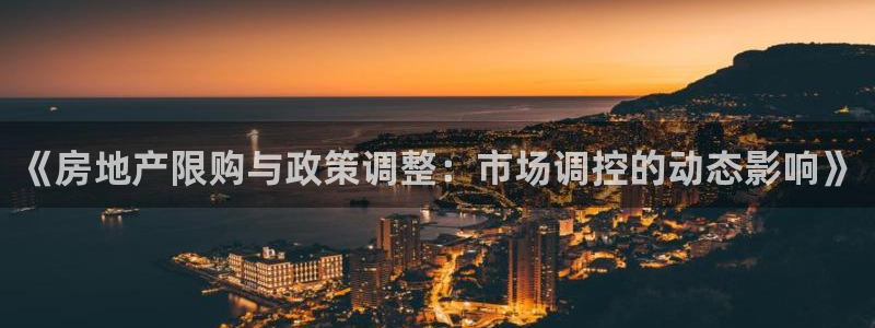 新宝5平台注册资金：《房地产限购与政策调整：市场调控的动态影