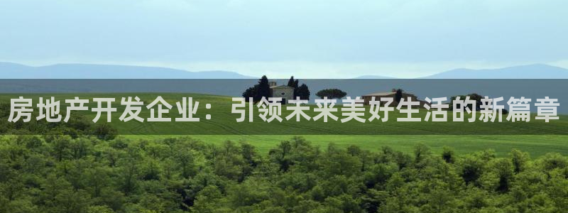 新宝5首页：房地产开发企业：引领未来美好生活的新篇章