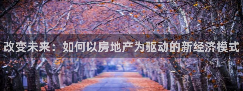 新宝5培训：改变未来：如何以房地产为驱动的新经济模式